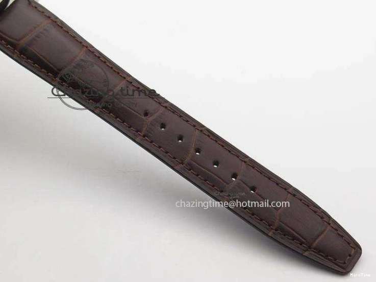 MIROTIME 0822 Cozy Pilot Chrono SS IW387802 V6F 1:1 Best Edition On Brown Leather Strap A 7323
